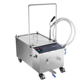 VEVOR Mobile Fryer Filter, 38L Oil Tank Capacity, Oil Filtration System with 10 L/min Oil Filtration Speed